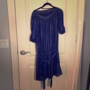 Bcbg dress. Dark blue short sleeve. Like new!